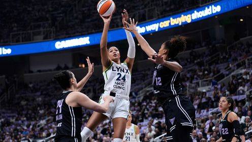 WNBA季后賽首輪G2 明尼蘇達山貓75 - 74金州女武神 全場集錦
