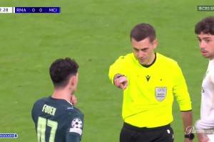  歐冠-呂迪格送點哈蘭德點射羅德里戈破荒 曼城2-1皇馬