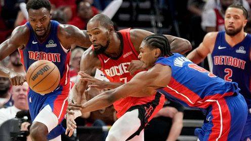 🏀火箭负活塞遭连败 杜兰特37分 申京18中5取17+7+7 奥萨尔19分