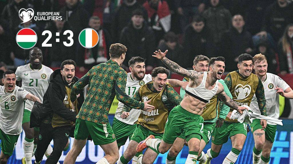 世預賽-帕洛特戴帽+讀秒絕殺 愛爾蘭3-2逆轉匈牙利