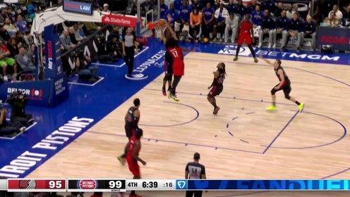 身體素質(zhì)炸裂！夏普突破雙手滑翔隔扣斯圖爾特