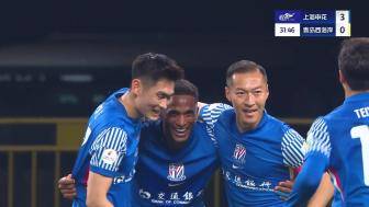  申花3-0領(lǐng)先！高天意再送助攻 米內(nèi)羅頂入死角得手