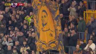  緬懷若塔！狼隊vs利物浦比賽第18分鐘，全場球迷起立鼓掌致敬！