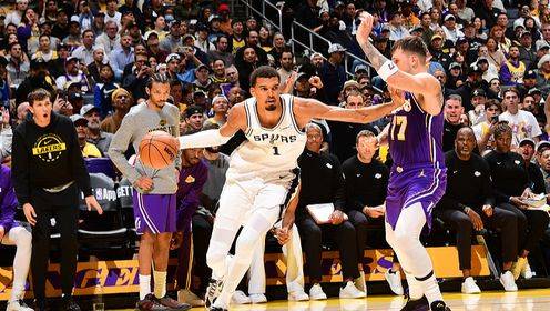 ??湖人險(xiǎn)勝馬刺 東契奇35+9+13 艾頓22+10 文班19+8+6犯