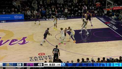 ??勇三瘋！勇士送森林狼5連敗 庫里26+7+4斷 愛德華茲32+11