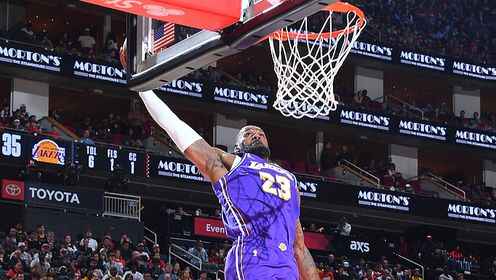 6扣！詹姆斯vs火箭14中13轟下30分集錦