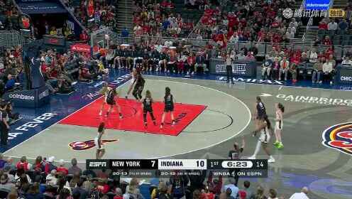  WNBA常规赛 纽约自由人 92 - 106 印第安纳狂热