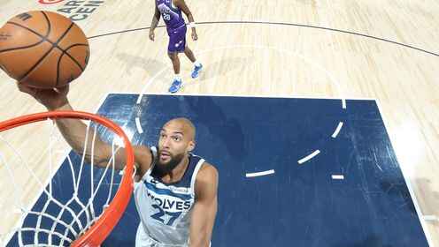 戈貝爾vs爵士砍下21分12板集錦