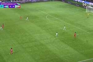 [进球视频]丢球了！朝鲜女足快速反击破门，中国女足0-1落后朝鲜女足