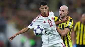 亞冠精英-法比尼奧加時點射絕殺 吉達聯(lián)合1-0阿布扎比統(tǒng)一晉級八強