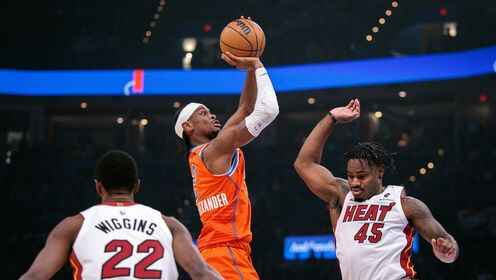 ??雷霆下半場(chǎng)一波流撲滅熱火！亞歷山大29+5+8 維金斯23+5