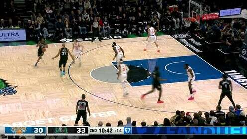 ??森林狼擊敗尼克斯取3連勝 華子38分 唐斯40+13 布倫森&OG缺陣