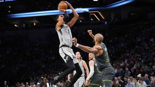 ??森林狼末節翻盤19分逆轉馬刺 愛德華茲23分 文班亞馬29+7