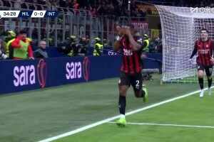 [进球视频] 米兰1-0领先国米！埃斯图皮尼安爆射破门！福法纳直塞助攻！