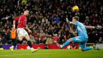  英超-多爾古處子球制勝舍什科中框 曼聯(lián)1-0紐卡暫升第五