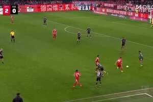 射術(shù)無(wú)敵啊！凱恩帶一步左腳兜射破門(mén)，本場(chǎng)雙響近6場(chǎng)打入9球