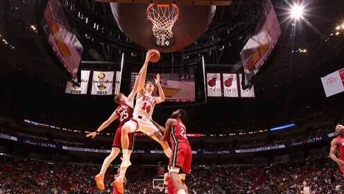 ??周一再戰！殘陣公牛復仇熱火止3連敗 道蘇姆29+8+9 熱巴21+11