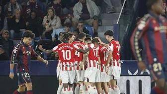 西甲-纳瓦罗破门尼科立功 毕尔巴鄂竞技客场2-0莱万特