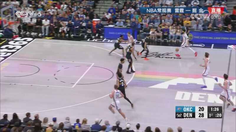 [CCTV全场集锦]?掘金残阵对话胜雷霆迎11连胜 约穆5大主力缺阵 雷霆10人休战