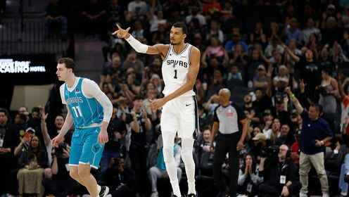 文班亞馬vs黃蜂貢獻32分12板8助集錦