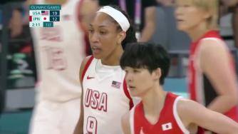  🏀奥运女篮-威尔逊24+13 斯图尔特22+8 美国大胜日本取开门红