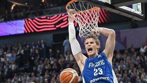 FIBA大杀器！马尔卡宁出战32分钟 15中7&14罚12中砍28分6板7助2断