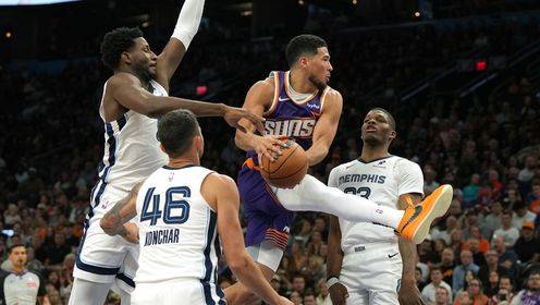 ??灰熊送太陽4連敗 莫蘭特28+8+7 布克32分 狄龍傷缺無緣戰(zhàn)舊主