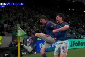 絕殺來(lái)了！馬丁內(nèi)利助攻哈弗茨破門(mén)，阿森納第91分鐘1-0領(lǐng)先！