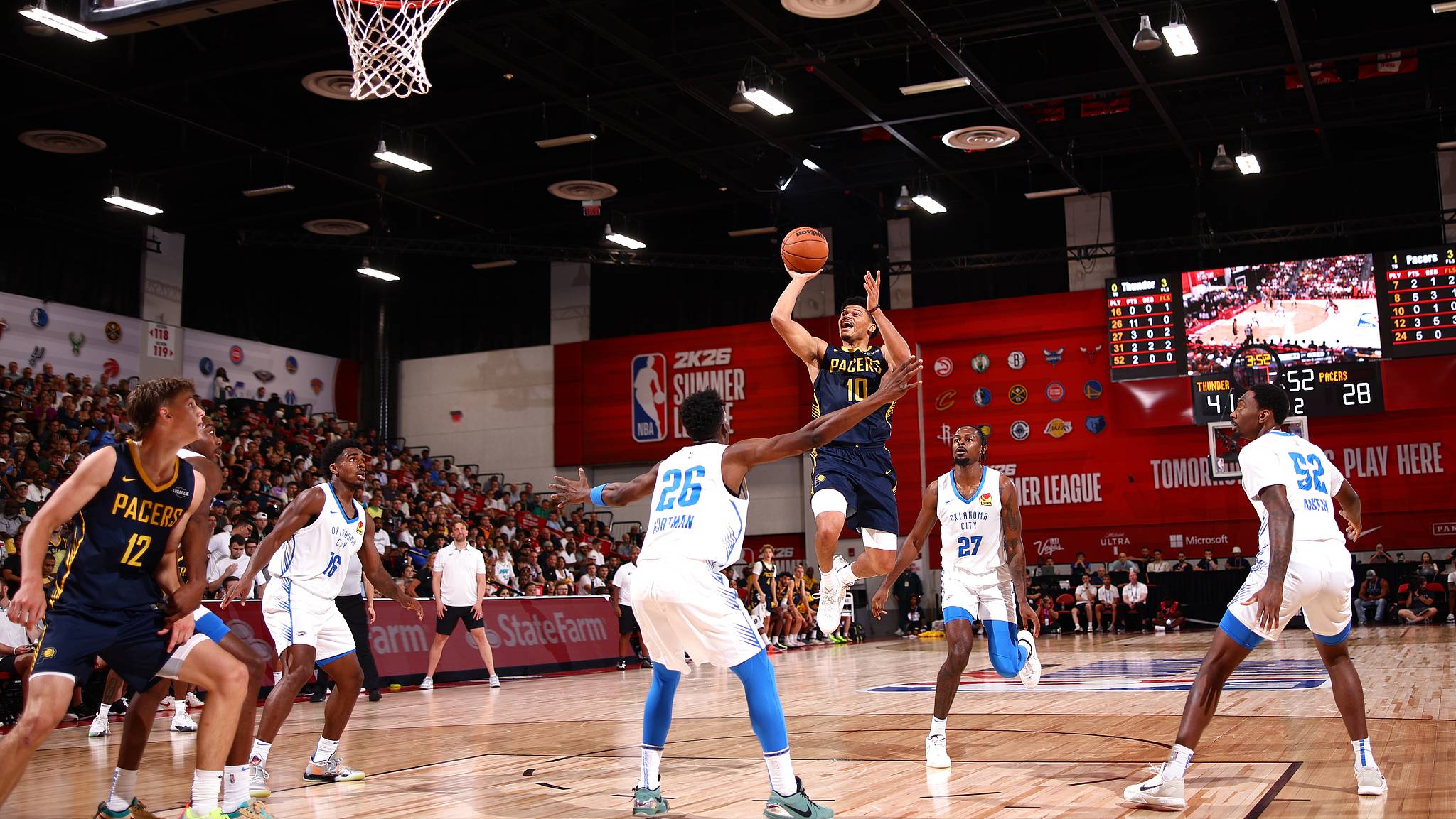 🏀夏联-扬布拉德21分 巴恩海泽17+5+6断 雷霆大胜步行者