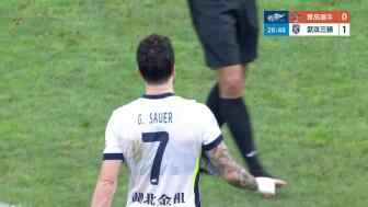  保级关键进球！绍尔任意球穿越人墙直挂死角