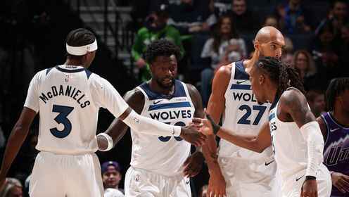 ??森林狼3人20+送爵士4連敗 戈貝爾21+12 道蘇姆23+9 華子缺陣