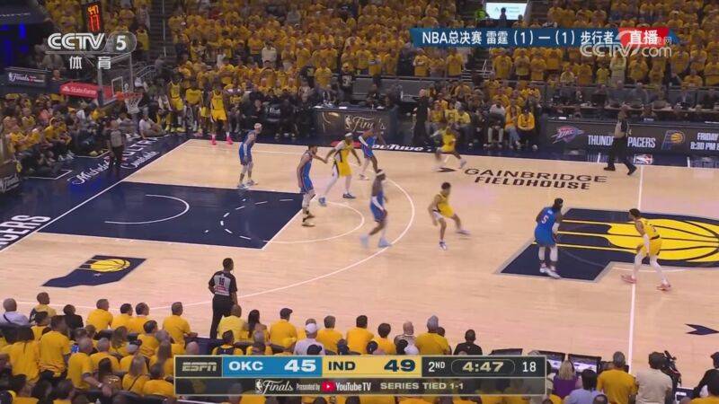  06月12日NBA总决赛G3 雷霆 - 步行者 全场录像