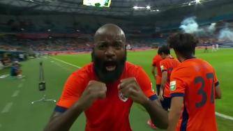 [进球视频] 海牛1-0领先津门虎！兰克尔接奥古斯托传中破门