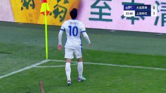  申花1-0領(lǐng)先！特謝拉勁射破門首開(kāi)記錄