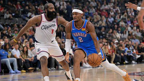 ??雷霆17-0打崩快船開(kāi)季8-0 鴨梨30+12 哈登25+6+6 小卡缺戰(zhàn)