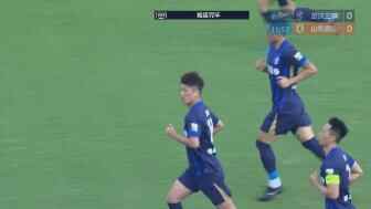 [进球-咪咕] 光速扳平！贺惯接定位球甩头攻门得手