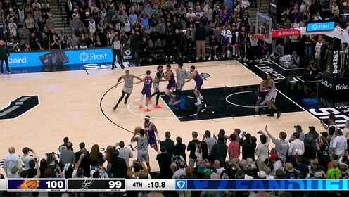 自信壓時間！文班亞馬后仰中投絕殺太陽?