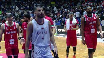  12月01日男篮世亚预阶段一 黎巴嫩男篮83-86卡塔尔男篮 全场集锦