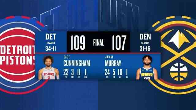 ??穆雷24+5+10&兩度錯失扳平罰球掘金憾負活塞！坎寧安22+11