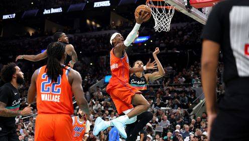 ??馬刺雙殺雷霆送其第4??！凱爾登25分 文班0封蓋 亞歷山大33+8