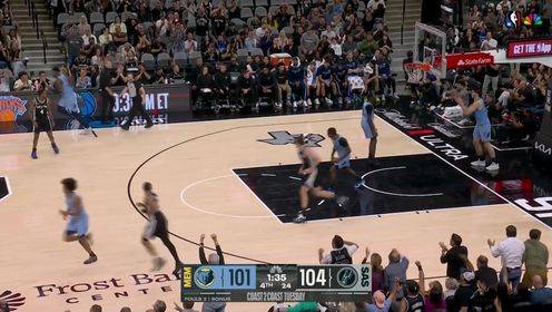 一舉鎖定勝局！馬刺最后3分鐘轟出11-0攻擊波