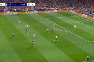 差點扳平！亞馬爾不停球送直塞，奧爾莫單刀射門被穆索撲出！