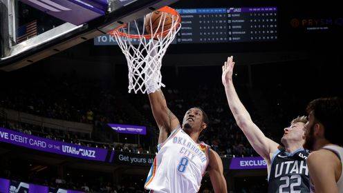 ?SGA傷缺雷霆30分大勝爵士15連勝！杰倫威25+8 霍姆格倫25+9