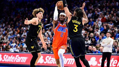 ?勇士惨败雷霆近7战5负！库里11分5犯&生涯首次恶犯 SGA28+11