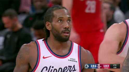 ?神的武器！小卡最后生吃阿門，超級(jí)后仰中投2+1絕殺火箭！