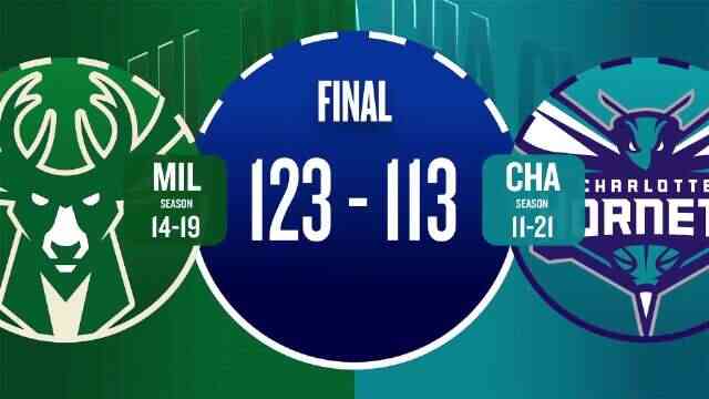 ??雄鹿3人20+力擒黃蜂 字母哥24+7 波蒂斯25分 米勒31+8+5