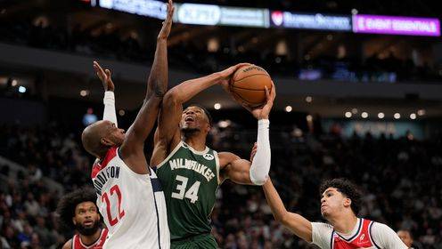 🏀字母哥37+14+5 波特伤退 米德尔顿23+6 雄鹿7人上双轻取奇才