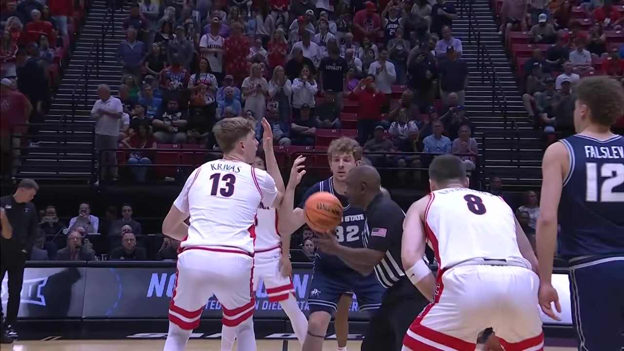 03月23日NCAA瘋狂三月-32強賽 猶他州立66-78亞利桑那 全場集錦