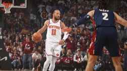  NBA騎士_NBA東決G4：尼克斯130-93騎士_【球星】布倫森vs騎士集錦貢獻15+5輕松&ldquo;躺贏&rdquo;三節打卡下班