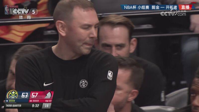 11月01日NBA西部NBA杯C組 掘金 - 開拓者 全場(chǎng)錄像（第一節(jié)末起）